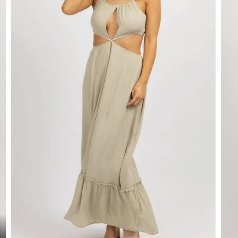 NWT Endless Blu Sage Cutout Maxi Dress